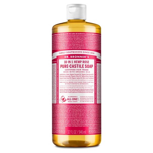 Dr. Bronner's, Hemp, Soap, Rose, Multi-Purpose