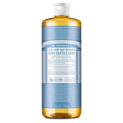 Dr. Bronner's, Hemp, Soap, Unscented, Multi-Purpose