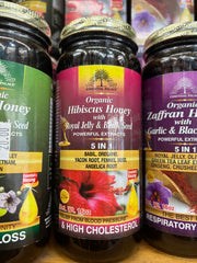 Organic Hibiscus Honey with Royal Jelly AND Black Seed