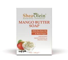 Mango Butter Soap With Rice Bran Oil & Black Pepper