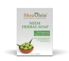 Neem Herbal Soap with Peppermint, Sage & Lemon Peel