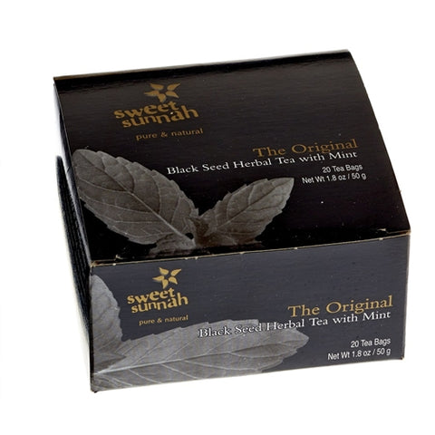 The Original Black Seed Herbal Tea w/ Mint - 20 Bags, Tea, Herbal