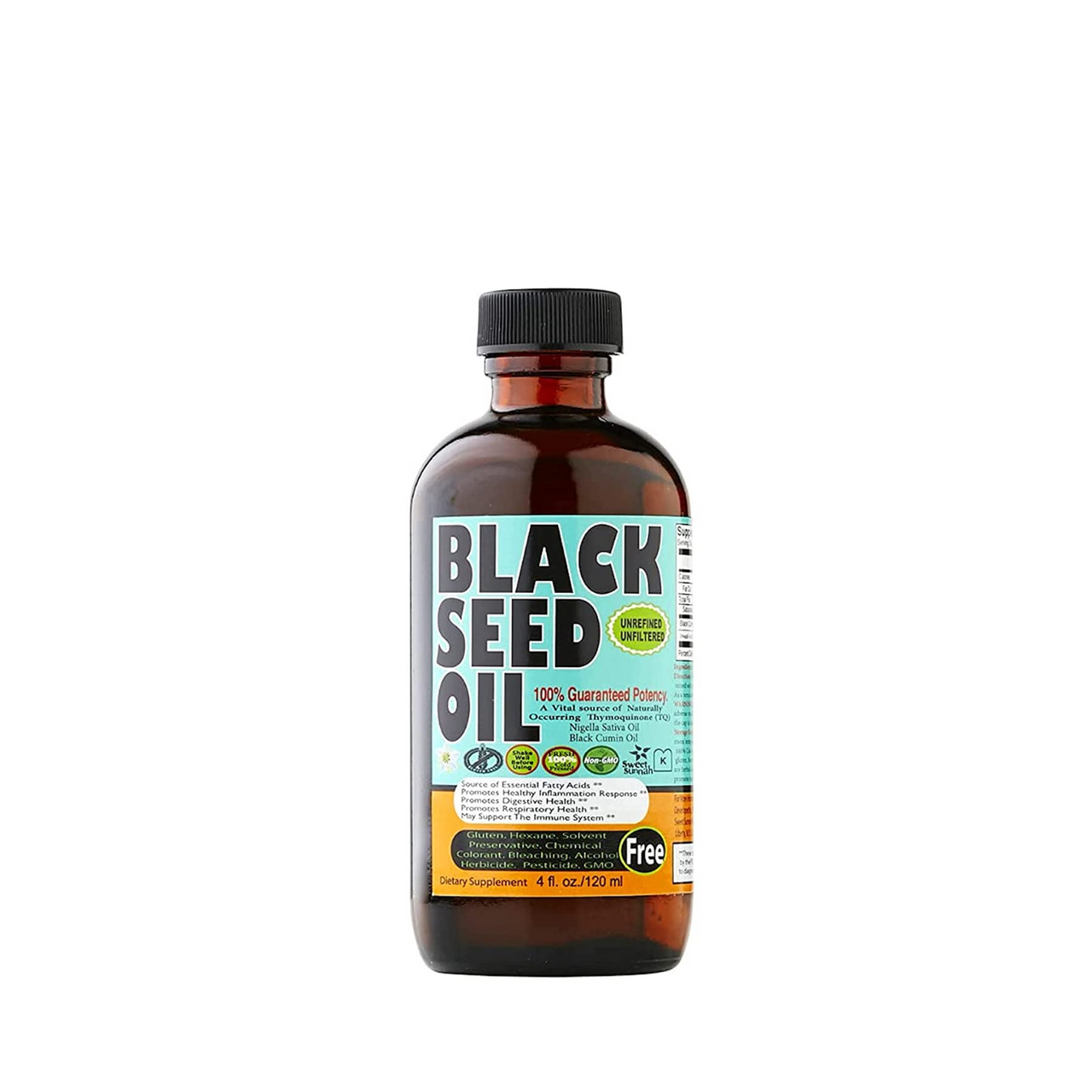 Pure Cold Pressed Black Seed Oil - 4 oz, Oil, Cold Pressed