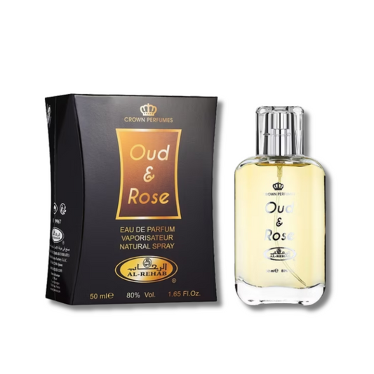 Al Rehab Oud & Rose Perfume 1.6FL.OZ For Unisex - image 1