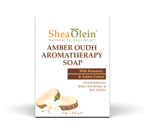 Amber Oudh Aromatherapy Soap with Rosemary & Amber Extract