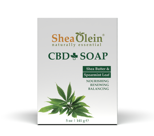 CBD Soap with Shea Butter and Spearmint Leaf