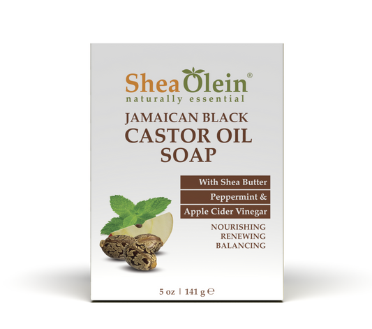 Jamaican Castor Oil Soap with Shea Butter Peppermint & Apple Cider Vinegar