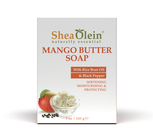 Mango Butter Soap With Rice Bran Oil & Black Pepper