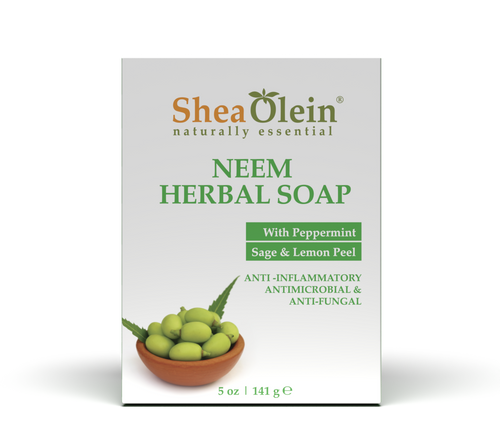 Neem Herbal Soap with Peppermint, Sage & Lemon Peel